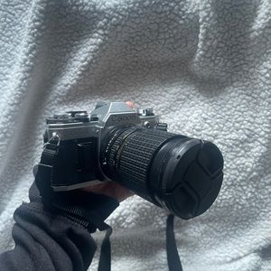 Vintage Canon Ae1 Camera + LARGE Lens, strap, and camera bag